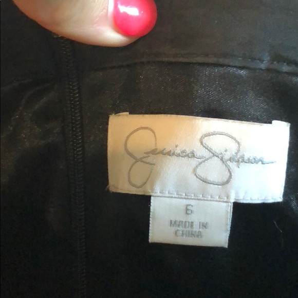 Black Jessica Simpson Sequin A-Line Dress - Picture 3 of 6